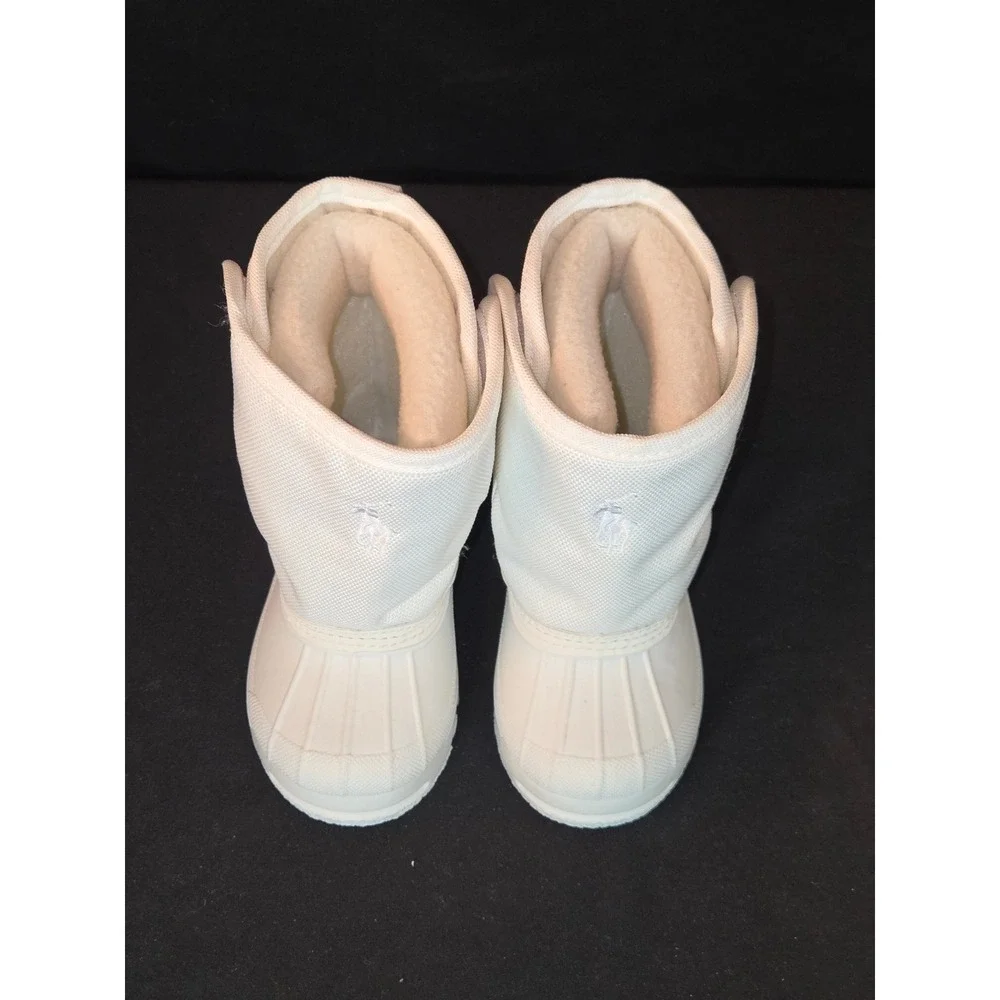 Polo Ralph Lauren Kids White Puffer Snow Boots Size 4‎ Toddler EUR 19